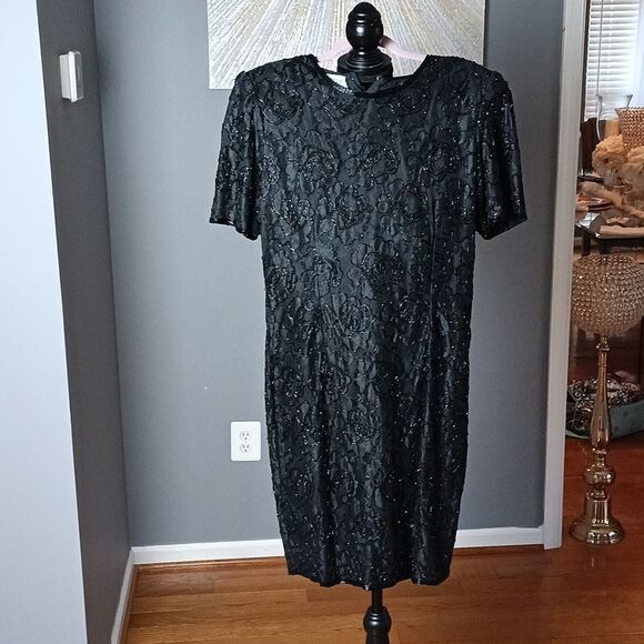 Vintage Stenay sequin dress sz 10 - Picture 1 of 7